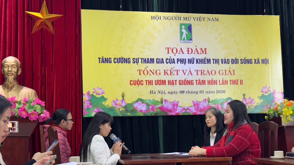 Tăng cường sự tham gia của phụ nữ khiếm thị vào đời sống xã hội Tăng cường sự tham gia của phụ nữ khiếm thị vào đời sống xã hội