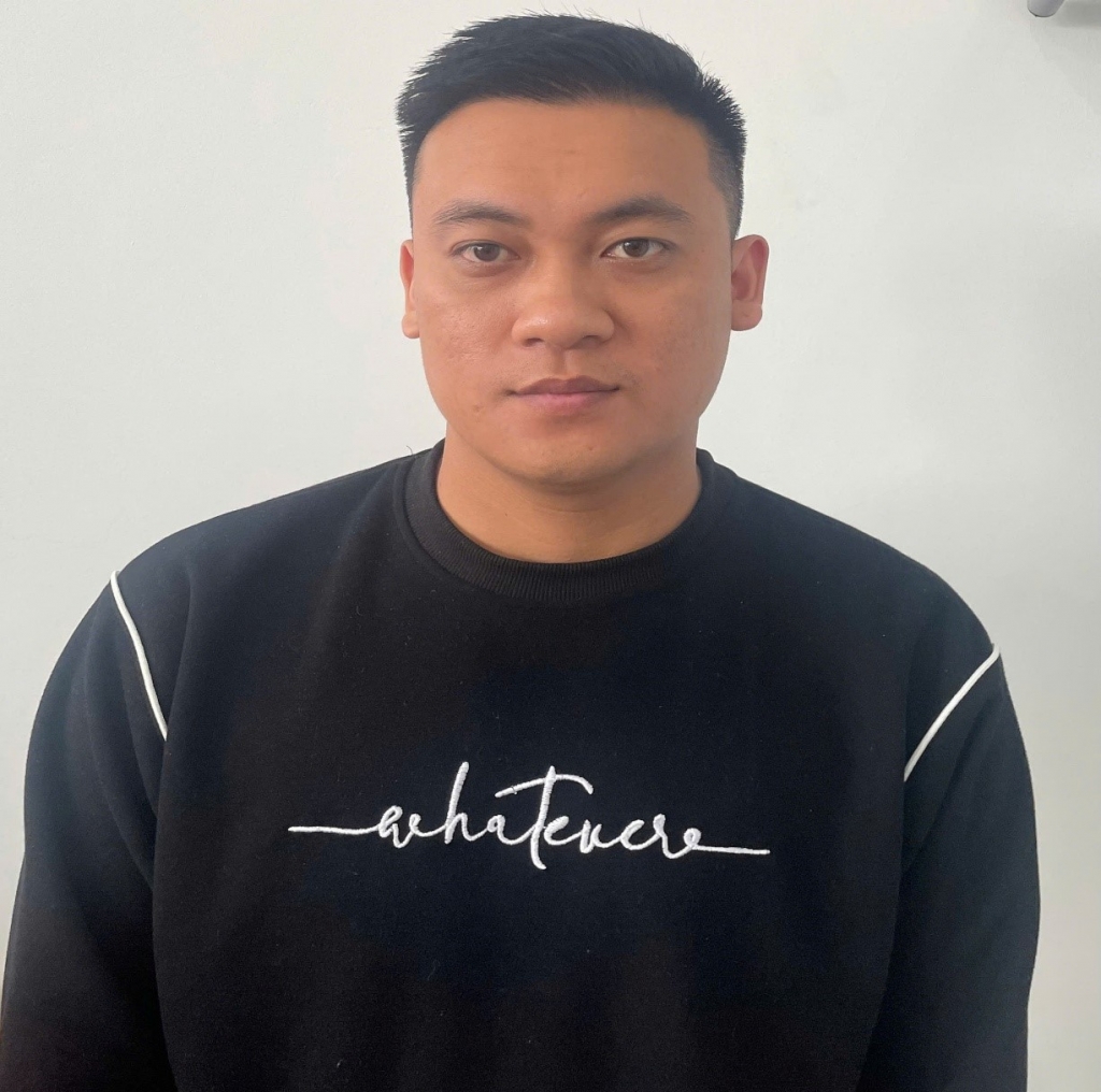 Đối tượng Lê Trung Đức tại Cơ quan Công an.