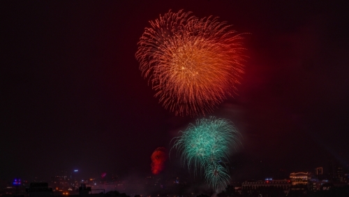 Hà Nội bắn pháo hoa chào mừng thành công Đại hội đại biểu toàn quốc lần thứ XIV của Đảng