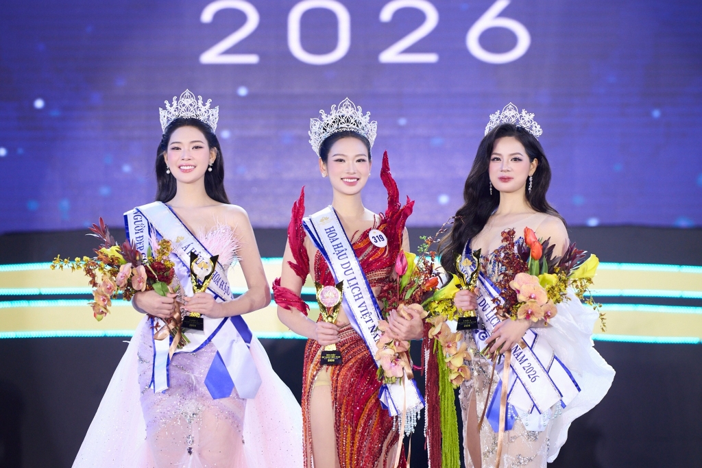 Màn ứng xử song ngữ xuất sắc, Nguyễn Phương Linh đăng quang Hoa hậu Du lịch Việt Nam 2026 Màn ứng xử song ngữ xuất sắc, Nguyễn Phương Linh đăng quang Hoa hậu Du lịch Việt Nam 2026