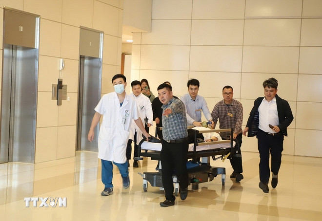 Diễn tập bảo đảm công tác y tế phục vụ Đại hội XIV của Đảng