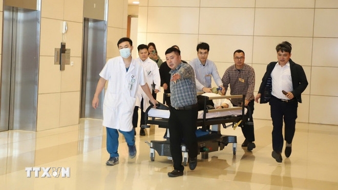 Diễn tập bảo đảm công tác y tế phục vụ Đại hội XIV của Đảng