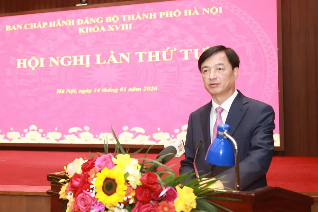 Bí thư Thành ủy Hà Nội Nguyễn Duy Ngọc phát biểu khai mạc hội nghị