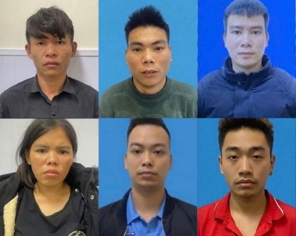 Các đối tượng bị bắt giữ. Ảnh: CQCA