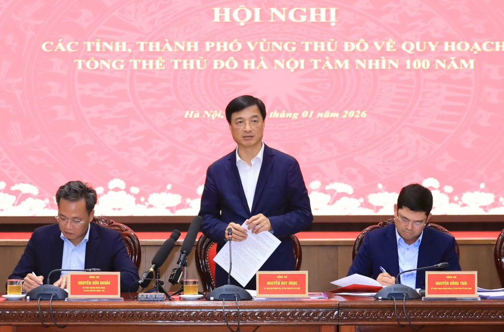 Bí thư Thành ủy Nguyễn Duy Ngọc phát biểu kết luận hội nghị.