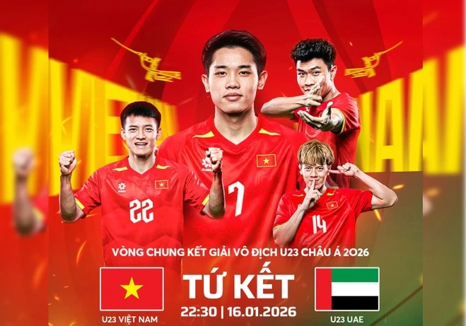 Link xem trực tiếp trận U23 Việt Nam vs U23 UAE, VCK U23 châu Á 2026