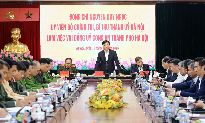 Bí thư Thành ủy Hà Nội Nguyễn Duy Ngọc: Xây dựng “thương hiệu” Công an Thủ đô thật sự kỷ cương, chuyên nghiệp và văn hóa