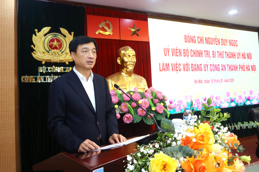 Bí thư Thành ủy Hà Nội Nguyễn Duy Ngọc: Xây dựng “thương hiệu” Công an Thủ đô thật sự kỷ cương, chuyên nghiệp và văn hóa