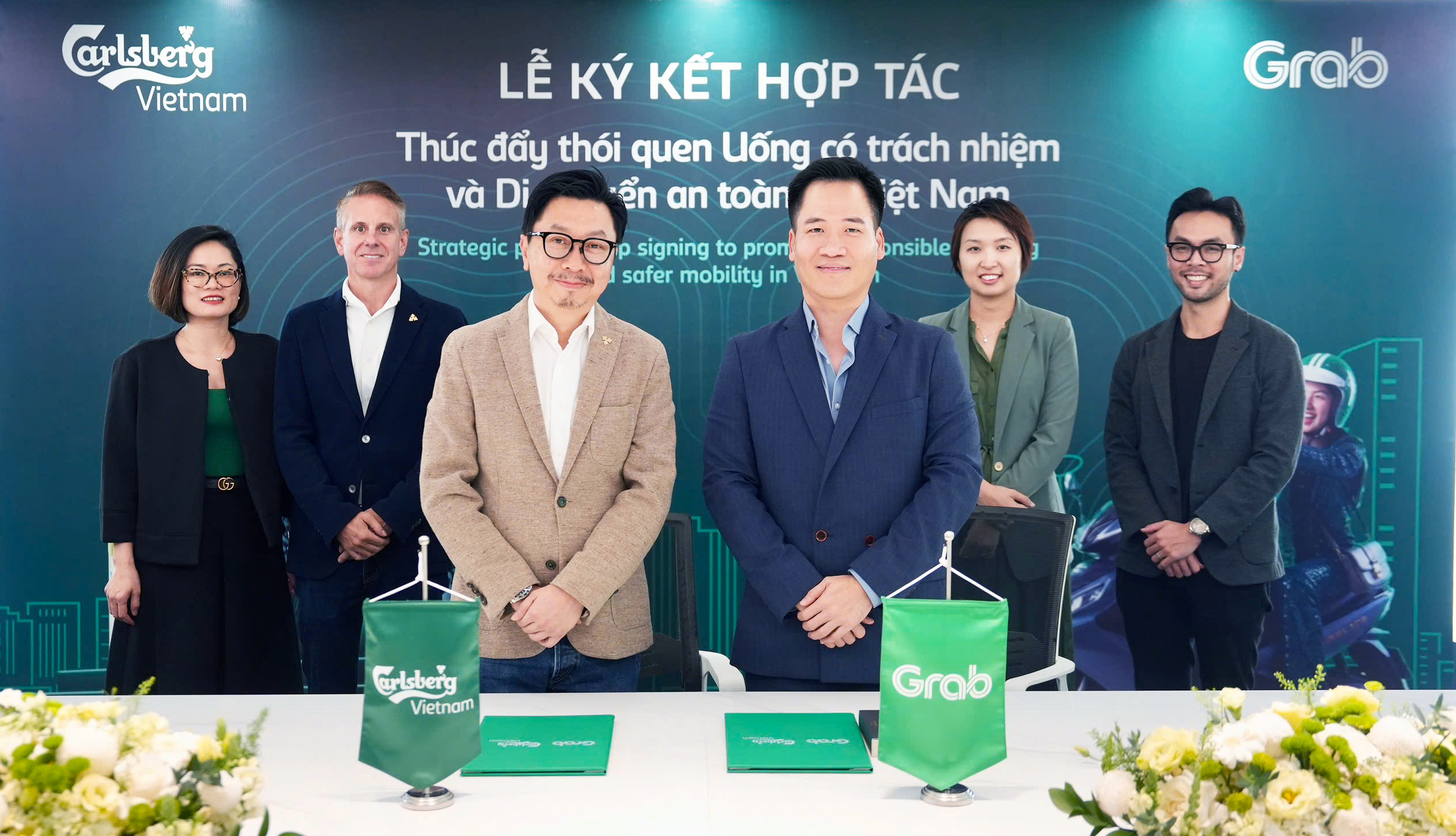 Carlsberg Việt Nam và Grab hợp tác thúc đẩy thói quen uống có trách nhiệm và di chuyển an toàn tại Việt Nam