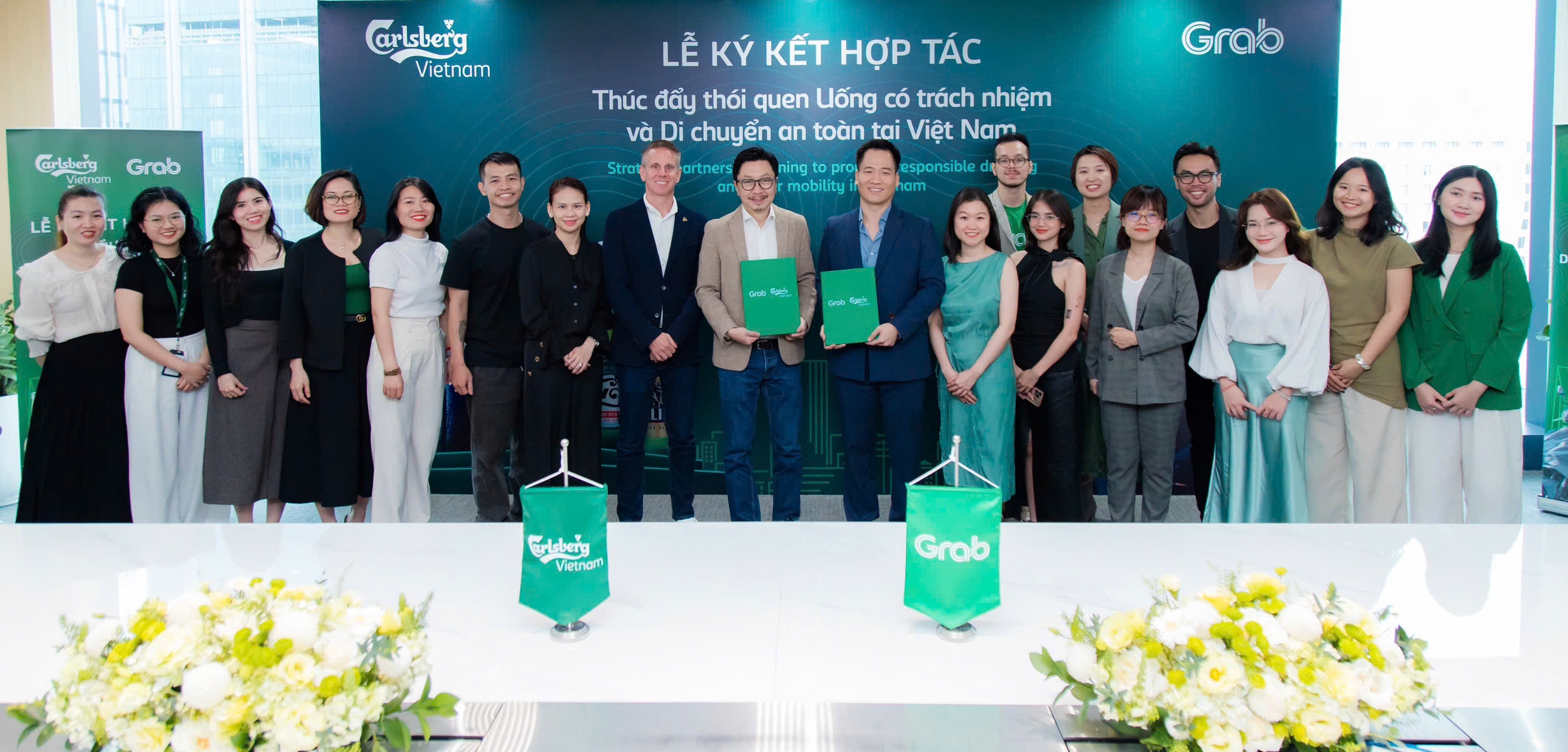 Carlsberg Việt Nam và Grab hợp tác thúc đẩy thói quen uống có trách nhiệm và di chuyển an toàn tại Việt Nam
