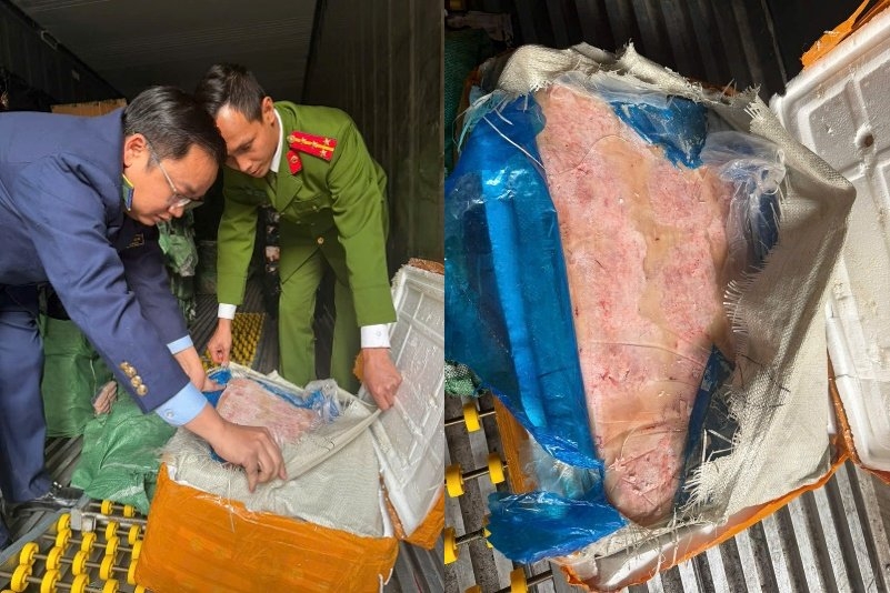 Thực phẩm không rõ nguồn gốc xuất xứ được các đối tượng thu gom. Ảnh: CQCA