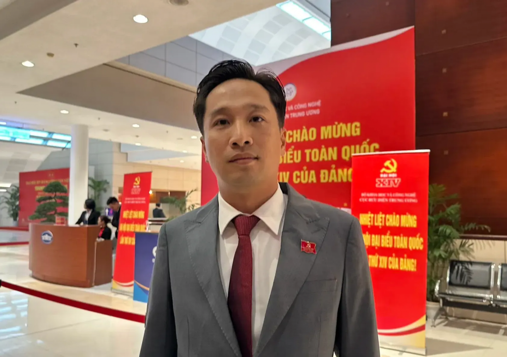 Đại biểu Bùi Đức Giang - Phó Chủ tịch Ủy ban MTTQ, Bí thư Tỉnh đoàn Phú Thọ. Ảnh: PV