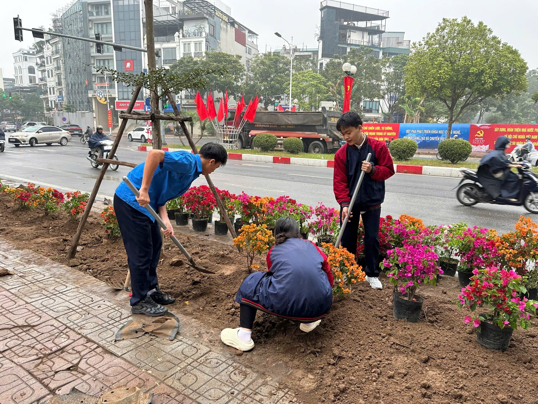 Sắc hoa thanh niên Thủ đô chào mừng Đại hội XIV của Đảng