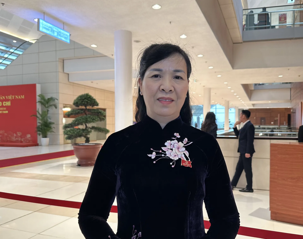 Đại biểu Nguyễn Thị Hà - Chủ tịch Ủy ban MTTQ tỉnh Bắc Ninh. Ảnh: PV