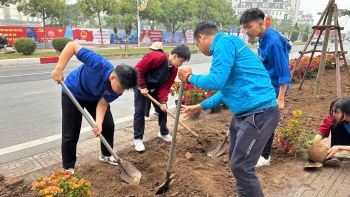 Sắc hoa thanh niên Thủ đô chào mừng Đại hội XIV của Đảng