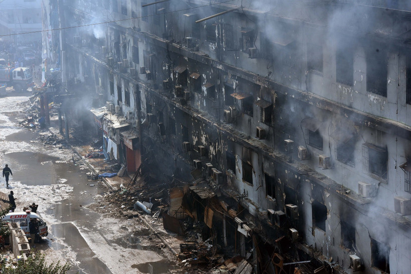 Hiện trường vụ cháy.