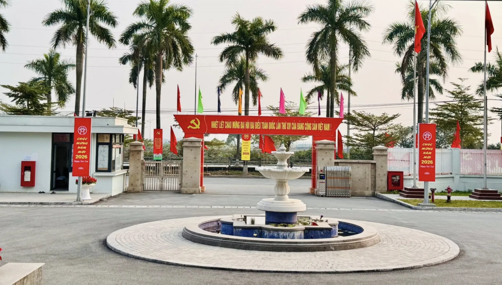 Trụ sở Đảng ủy xã Ô Diên.