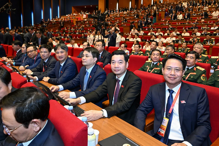 Các đại biểu Đoàn Đảng bộ thành phố Hà Nội tham dự Đại hội. Ảnh: ĐH