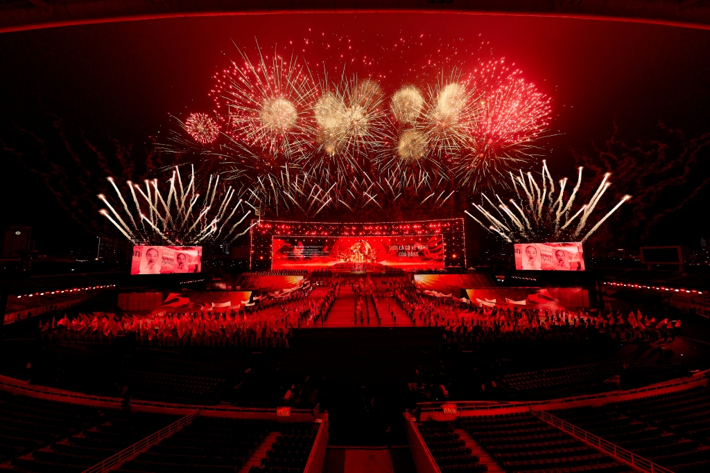 Đại nhạc hội pháo hoa sẽ có sân khấu nghệ thuật quy mô lớn bậc nhất Việt Nam. Ảnh: Sun Group Đại nhạc hội pháo hoa sẽ có sân khấu nghệ thuật quy mô lớn bậc nhất Việt Nam. Ảnh: Sun Group