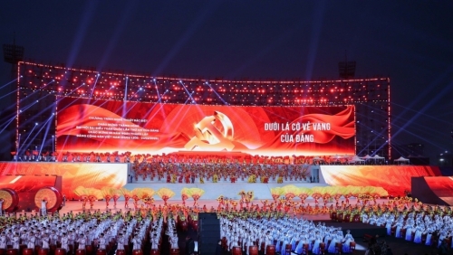 Dấu ấn chương trình nghệ thuật chào mừng Đại hội XIV “Dưới lá cờ vẻ vang của Đảng”