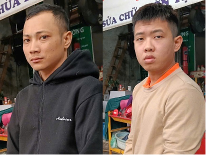 Hai đối tượng bị bắt giữ. Ảnh: CQCA