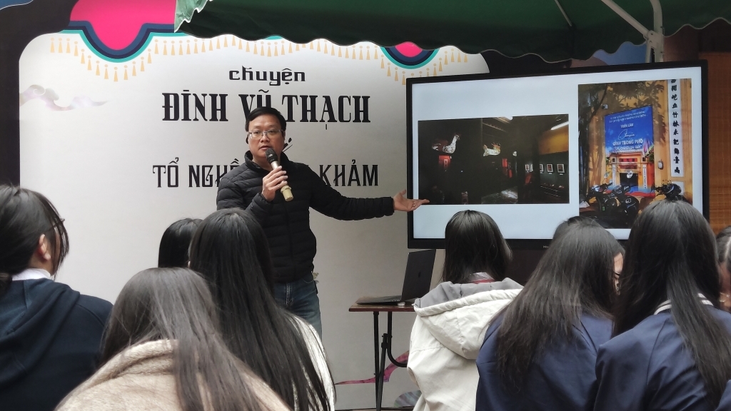 Khơi dậy nghề chạm khảm giữa lòng di sản đình Vũ Thạch