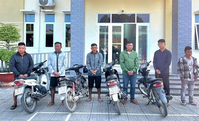 Các đối tượng bị bắt giữ, Ảnh: CACC