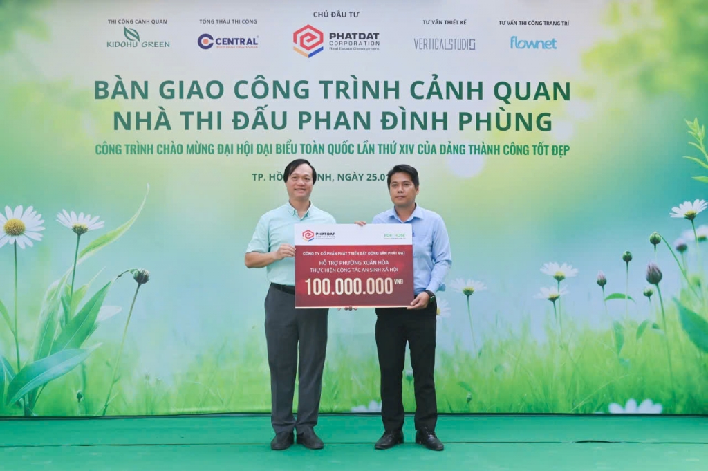 Phát Đạt bàn giao công trình cảnh quan “rừng sinh thái trong lòng đô thị”