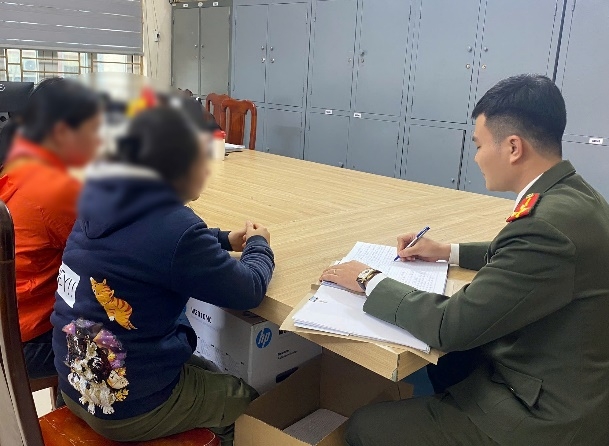 Cơ quan Công an làm việc với trường hợp vi phạm