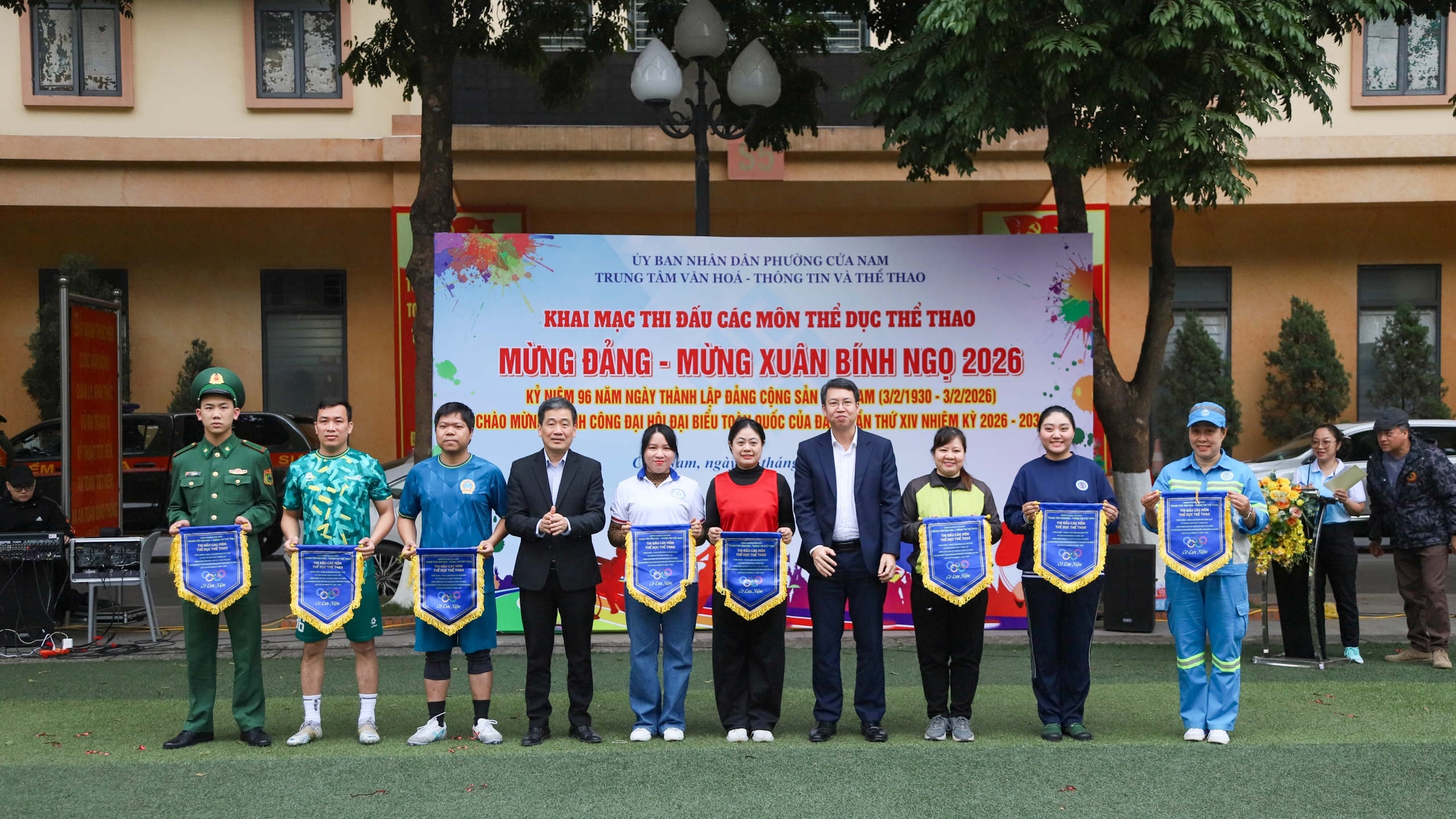 Sôi nổi giải thể thao Mừng Đảng – Mừng Xuân Bính Ngọ 2026 của phường Cửa Nam