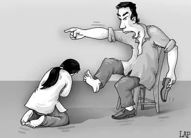 Xuống tay sau lời thách thức của vợ