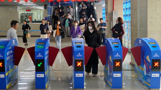 Tuyến metro Nhổn – Ga Hà Nội chính thức vận hành 100% cổng soát vé sinh trắc học