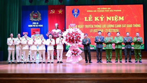 Công an TP Hải Phòng kỷ niệm 80 năm Ngày truyền thống lực lượng Cảnh sát giao thông