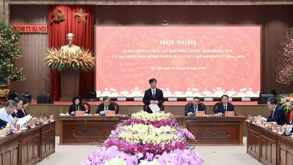 Đồng chí Nguyễn Duy Ngọc chủ trì họp Ban Chỉ đạo bầu cử thành phố Hà Nội