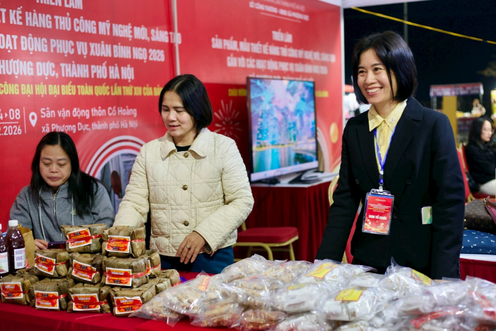 Xã Phượng Dực tổ chức Triển lãm hàng thủ công mỹ nghệ xuân Bính Ngọ 2026.