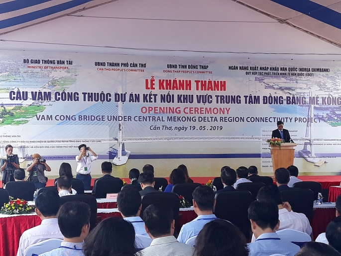 Khánh thành cầu Vàm Cống khanh thanh cau vam cong