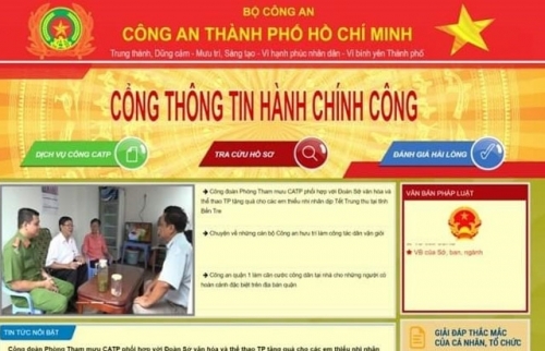 Công an TP Hồ Chí Minh chính thức ra mắt Cổng thông tin dịch vụ hành chính công