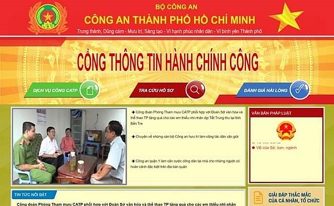 Cổng thông tin hành chính công Công an thành phố Hồ Chí Minh