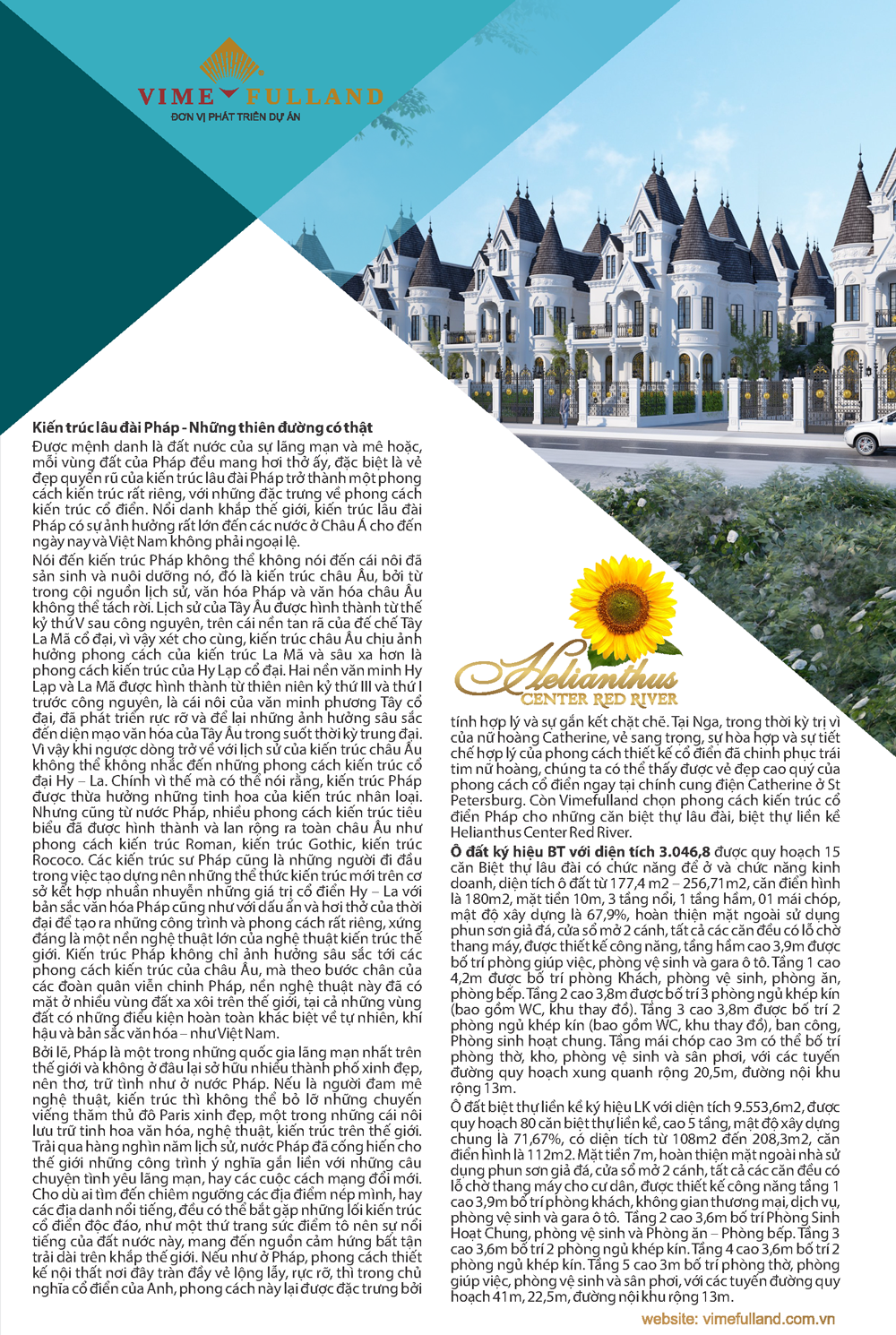 Vimefulland ra mắt dự án Helianthus Center Red River Hoa Hướng Dương, Hoa mặt trời rực rỡ