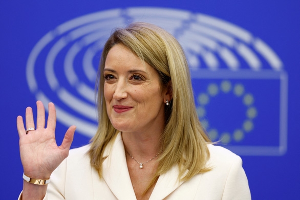 Tân chủ tịch EP - Roberta Metsola. (Ảnh: Reuters)