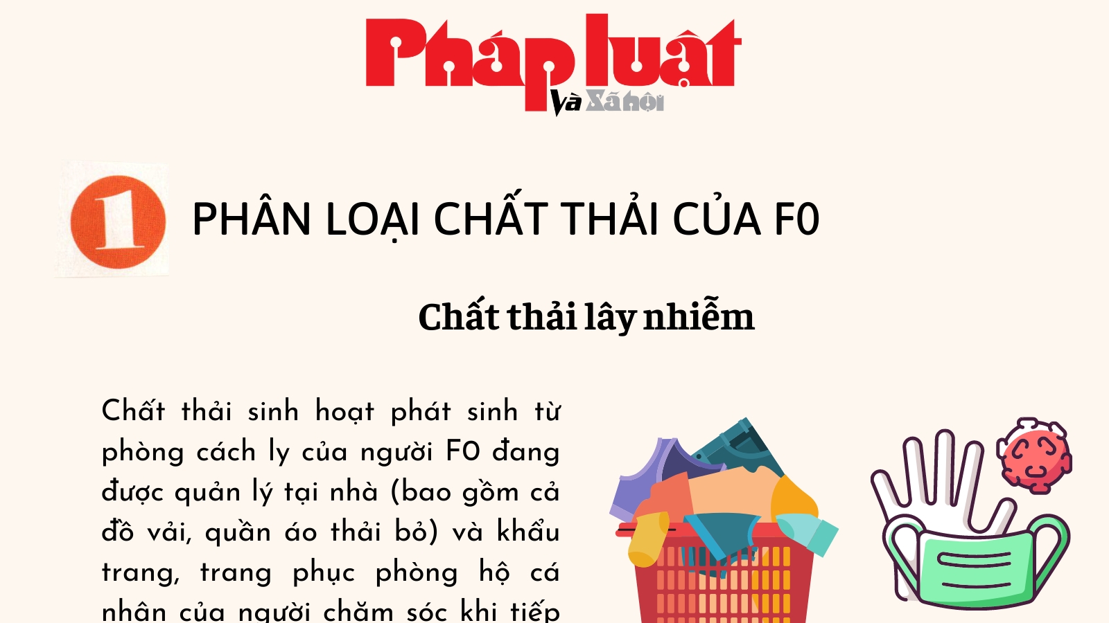 Hướng dẫn phân loại chất thải của F0 cách ly tại nhà