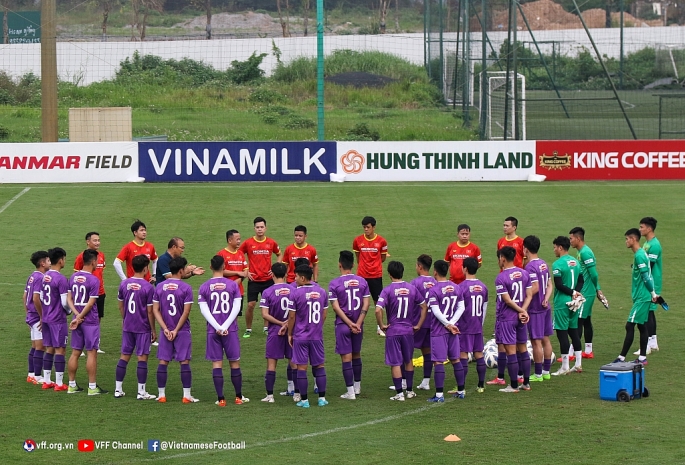 ĐT Việt Nam ghi nhận ca nhiễm Covid-19 đầu tiên trong đợt tập trung này. (Ảnh: VFF)