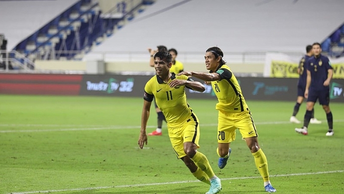 Malaysia đánh bại Thái Lan ở trận đấu cuối cùng của bảng G vòng loại World Cup 2022 khu vực châu Á.