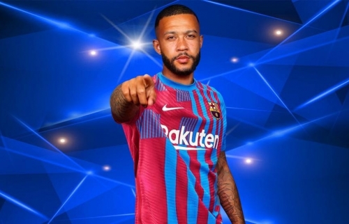 Depay mặc số áo huyền thoại tại Barcelona