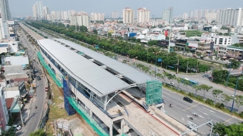 Tuyến metro số 1 lùi tiến độ hoàn thành đến đầu năm 2024