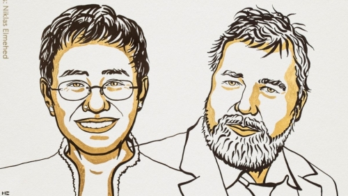 Hai nhà báo được vinh danh ở giải Nobel Hòa bình năm 2021
