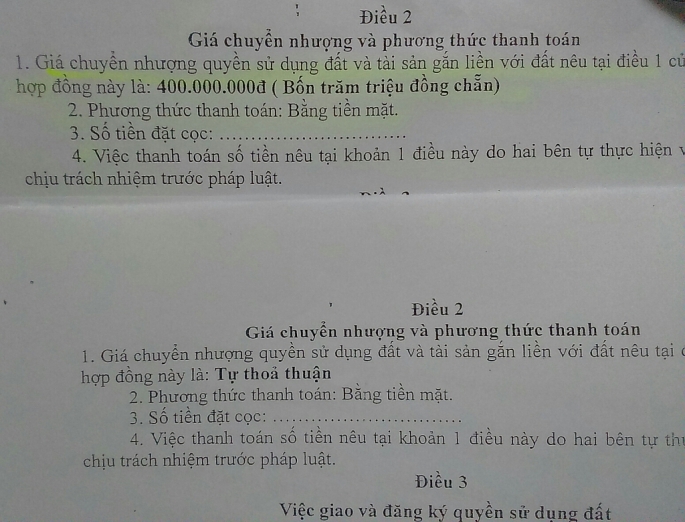 thi tran sa pa lao cai ky 1 vi sao hai hop dong chuyen nhuong cung so nhung khac noi dung