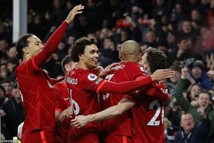 Liverpool thiết lập cột mốc “khủng” sau chiến thắng tại derby Merseyside