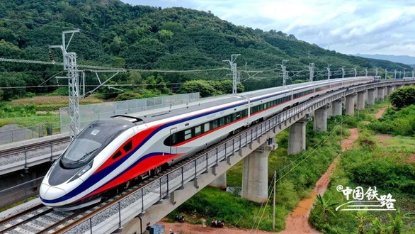 Lào chính thức khai trương tuyến đường sắt tốc độ cao