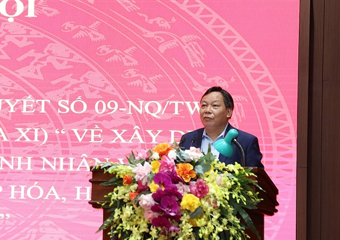  Phó Bí thư Thành ủy Nguyễn Văn Phong phát biểu kết luận hội nghị.